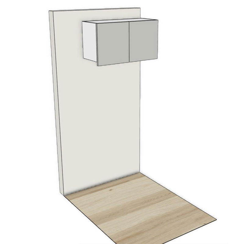 RCL Fridge 2 Door Cabinet for 2100H Kitchen RCL Fridge 2 Door Cabinet for 2100H Kitchen