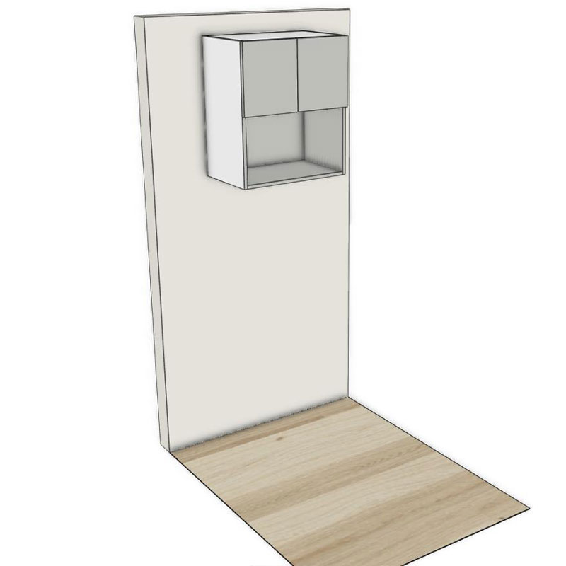 RCL Microwave 2 Door Cabinet for 2100H Kitchen RCL Microwave 2 Door Cabinet for 2100H Kitchen