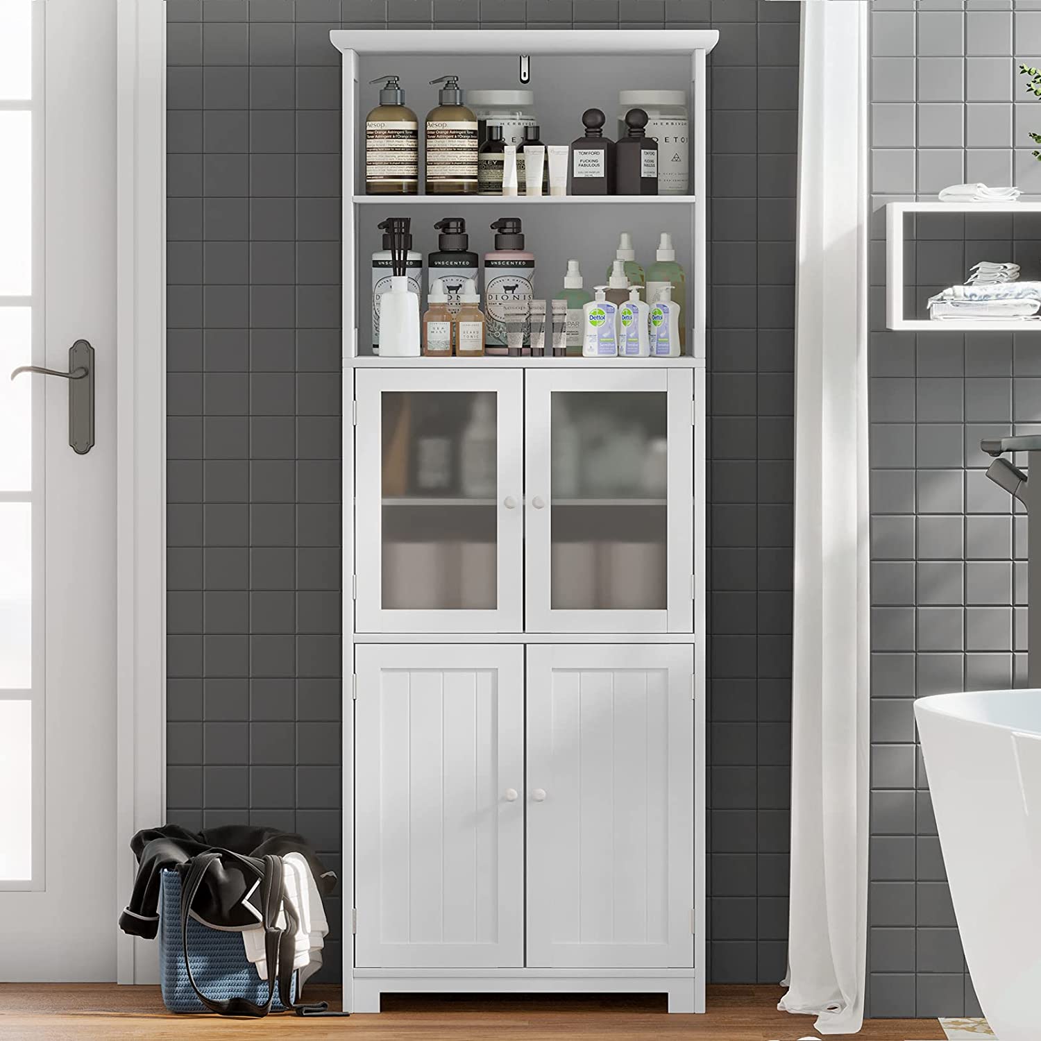Tall Bathroom Storage Cabinet